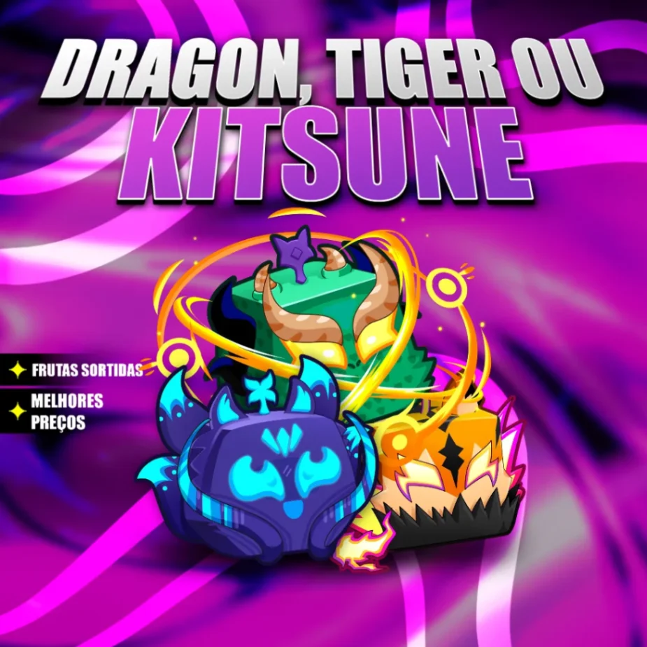 🦊🐲🐯 KITSUNE, DRAGON OU TIGER NO INVENTÁRIO [🔥 Popular 🔥]