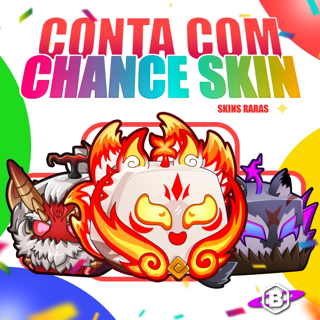 Conta com Chance de Skin RARA + Level Aleatório