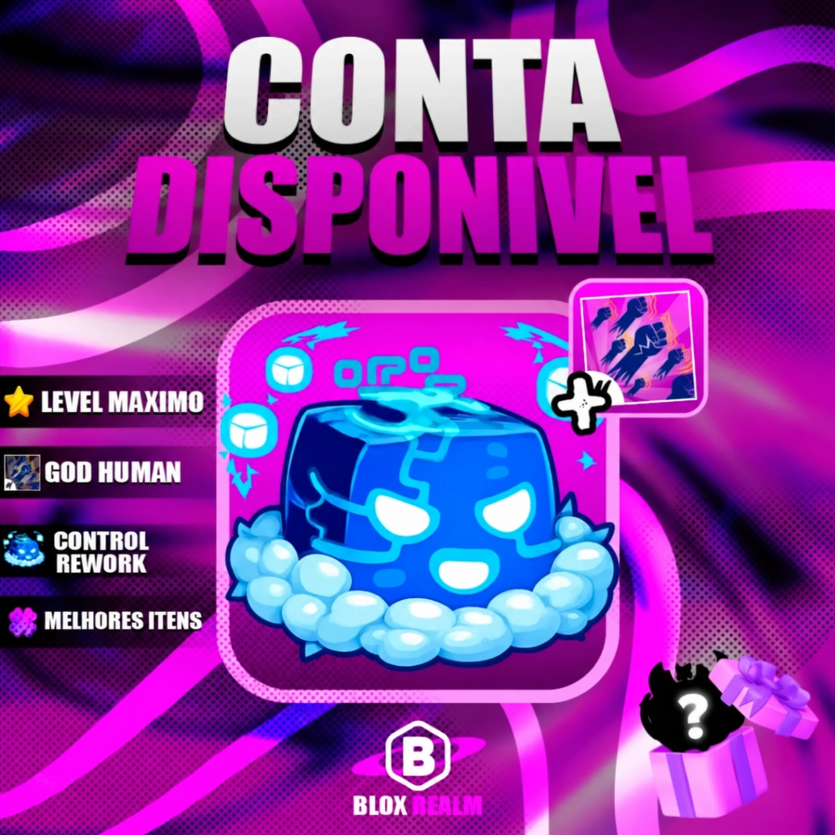 『 💙 』CONTROL REWORK NO INVENTARI+ 90% GODHUMAN