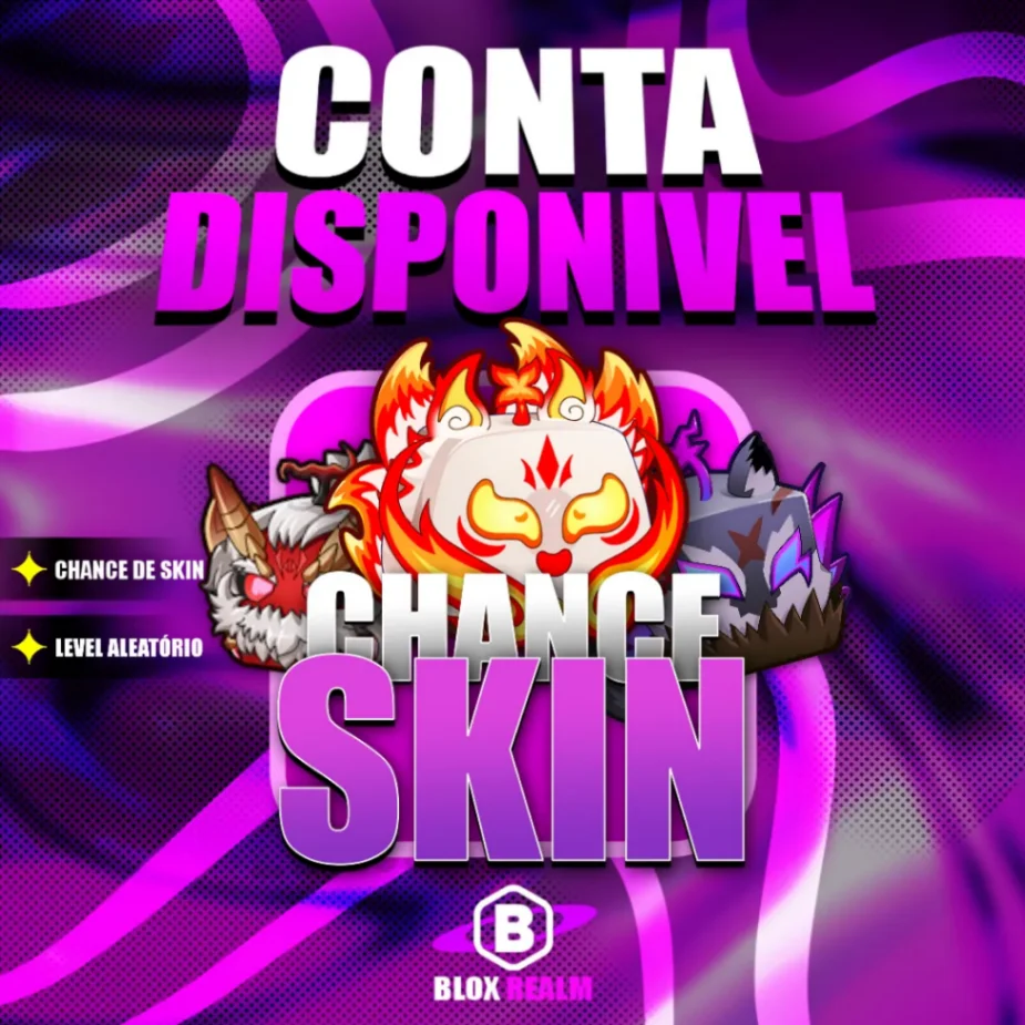 Conta com Chance de Skin RARA + Level Aleatório