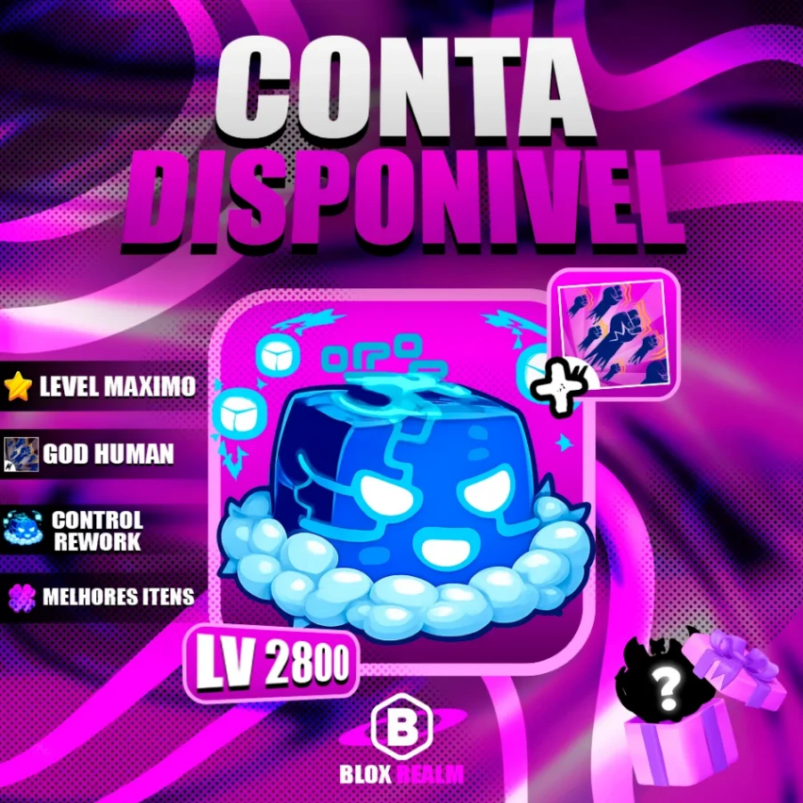 『 💙 』CONTROL REWORK NO INVENTÁRIO + 90% GODHUMAN + 90% LEVEL MÁXIMO