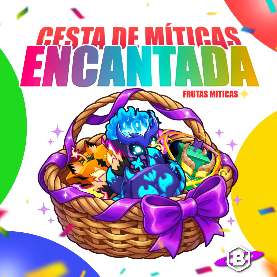 Cesta Encantada Com Frutas Miticas SUPER RARAS
