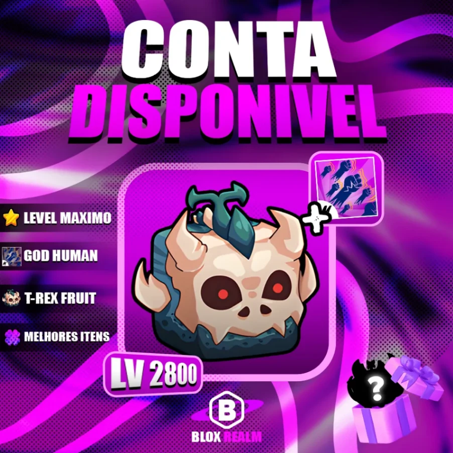 『 🦖 』 T-REX NO INVENTÁRIO + GODHUMAN + LEVEL MÁXIMO