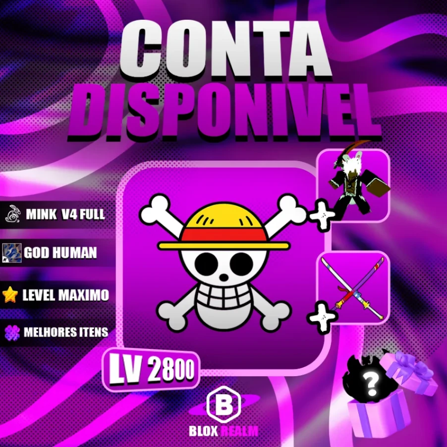 『🐰』MINK FULL V4 +10~30 MILHÕES DE BOUNTY + CDK + 💪 GODHUMAN + LEVEL MÁXIMO